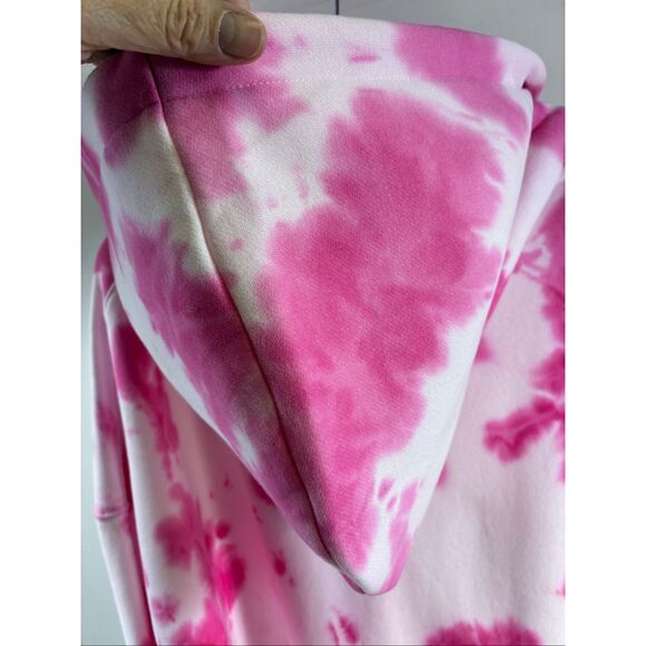 Comfrt NWT Minimalist Zip Up Hoodie in Strawberry Swirl Size 3XL - Picture 6 of 11